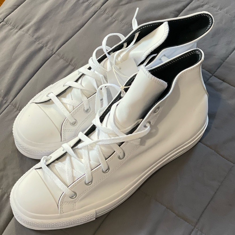 Converse White High-Top Sneakers - Picture 2 of 3